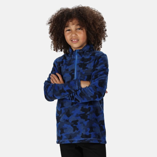 Regatta Great Outdoors Kids Outdoor Classics Lovely Jubblie Fleece Top (Nautical Blue/Camo)