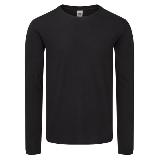 Fruit of the Loom Mens Iconic 150 Long-Sleeved T-Shirt (Black) - Image 1