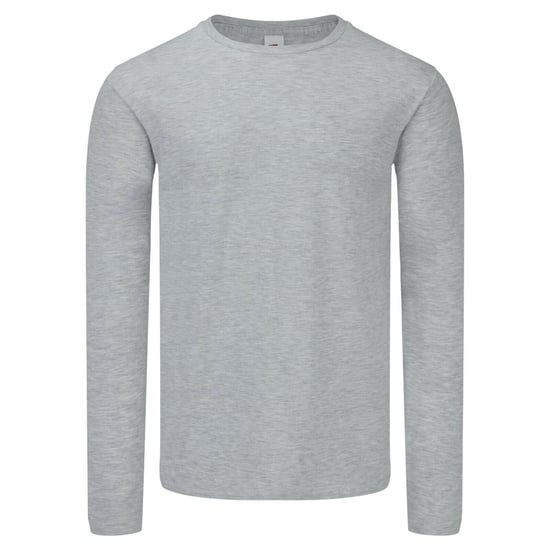 Fruit of the Loom Mens Iconic 150 Long-Sleeved T-Shirt (Grey Heather) - Image 1
