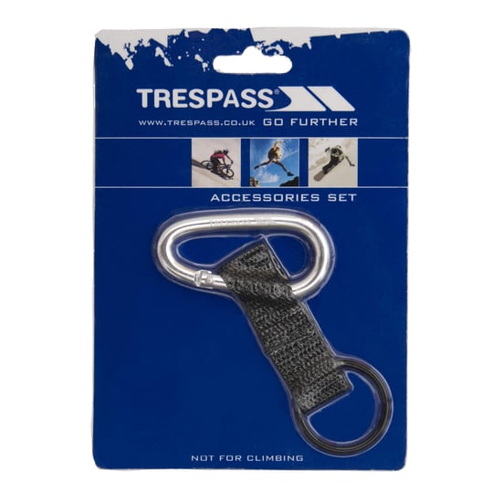 Trespass Affix 6mm Carabineer With Strap And Rubber Ring - Image 1