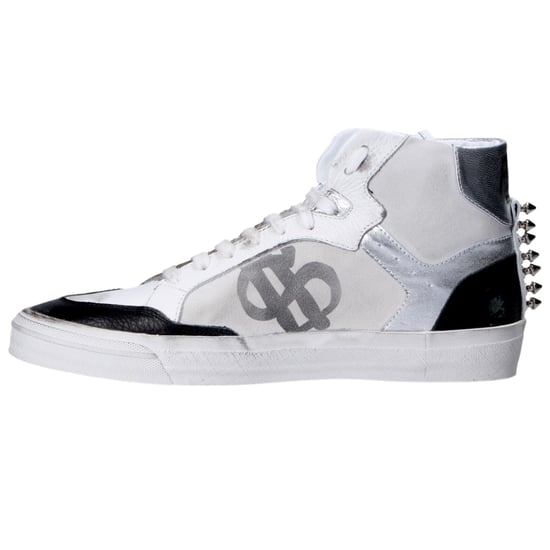 Zapatillas de deporte blancas de cuero con caña alta Retrokickz de Philipp Plein - Image 2