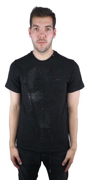 Philipp Plein Ghost-S MTK1857 0202 Camiseta Negra - Image 1