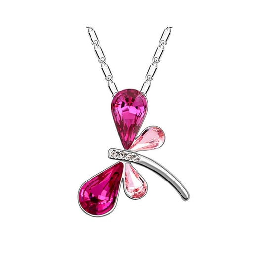 Swarovski - Butterfly Pendant made with Pink Swarovski Crystal Element - Image 1