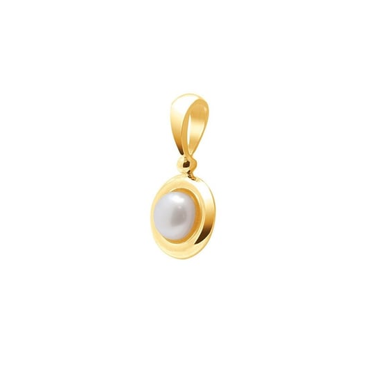 White Freshwater Pearl Pendant and Yellow Gold 750/1000 - Image 1
