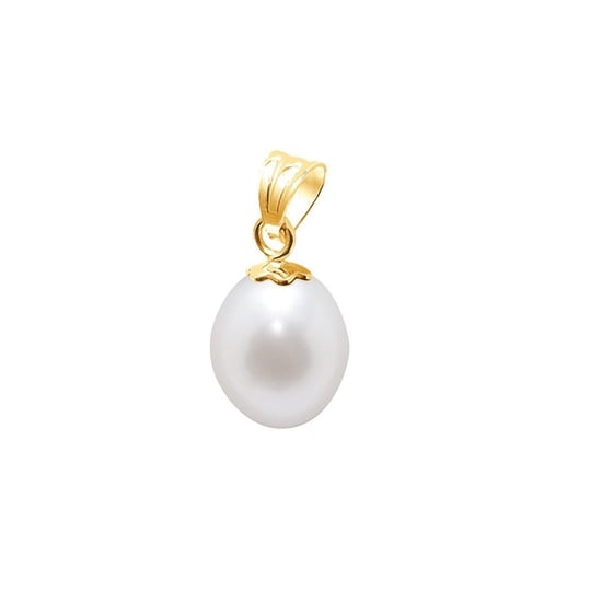 White Freshwater Pearl Pendant and Yellow Gold 750/1000 - Image 1