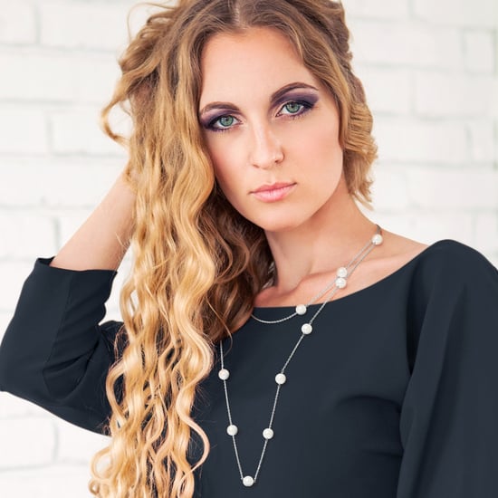 925 Sterling Silver Long Necklace and White Freshwater Pearls - Image 2