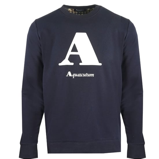Sudadera Aquascutum "A" Logo Azul Marino - Image 1