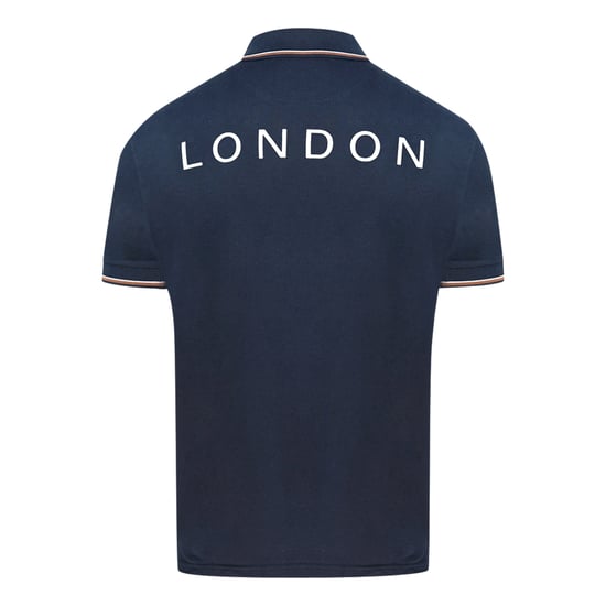 Polo Aquascutum Aldis Crest azul - Image 2