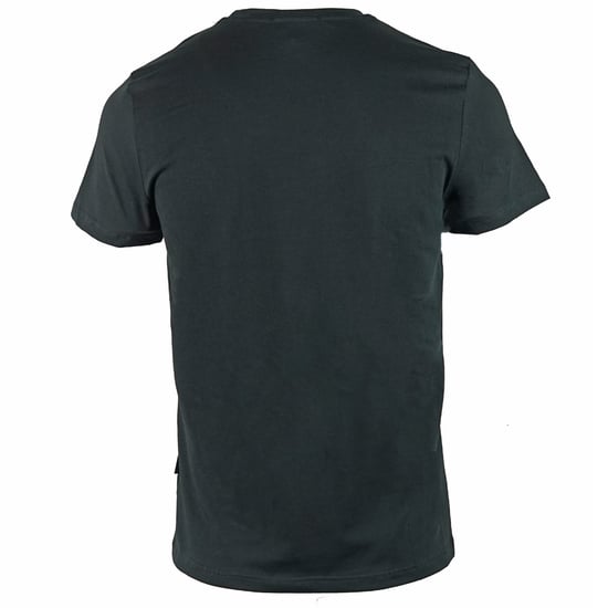 Camiseta Negra con Rayas en el Hombro de Aquascutum - Image 2