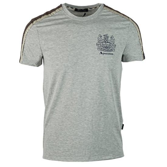 Camiseta Gris con Rayas en el Hombro de Aquascutum - Image 1