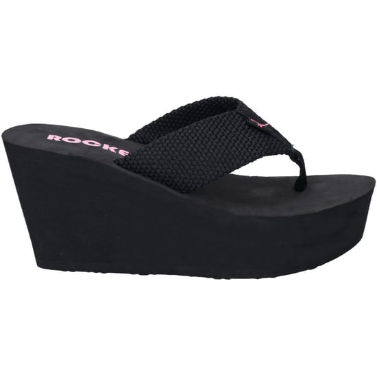 Rocket Dog Womens Diver Webbing Slip On Wedge Flip Flops - Image 2