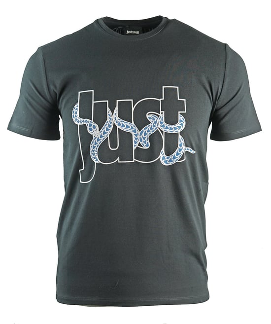 Just Cavalli camiseta negra con logo de serpiente - Image 1