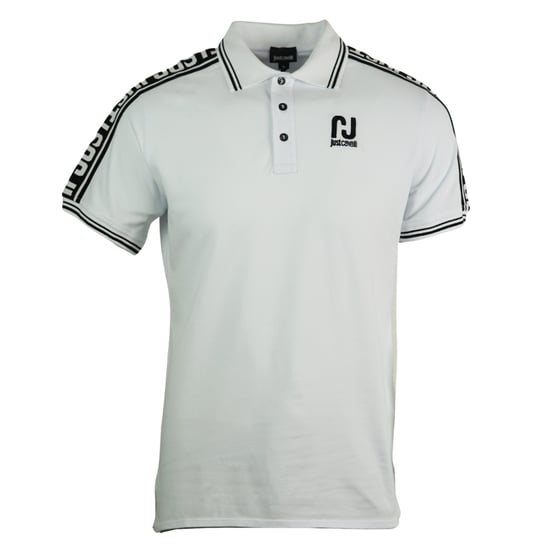 Just Cavalli Sports Logo White Polo Shirt