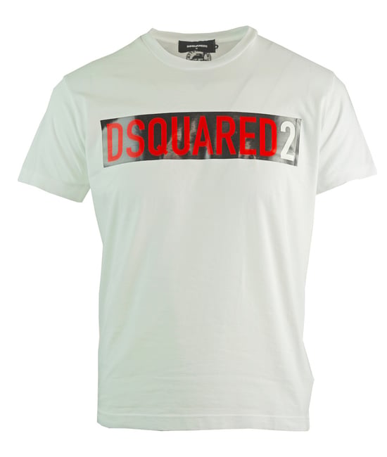 Dsquared2 Cool Fit Block Logo White T-Shirt
