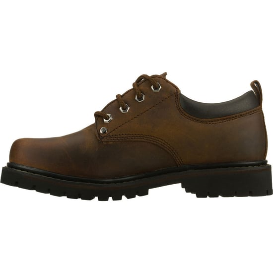Skechers Mens Tom Cats Lace Up Padded Thick Leather Oxford Shoes - Image 2