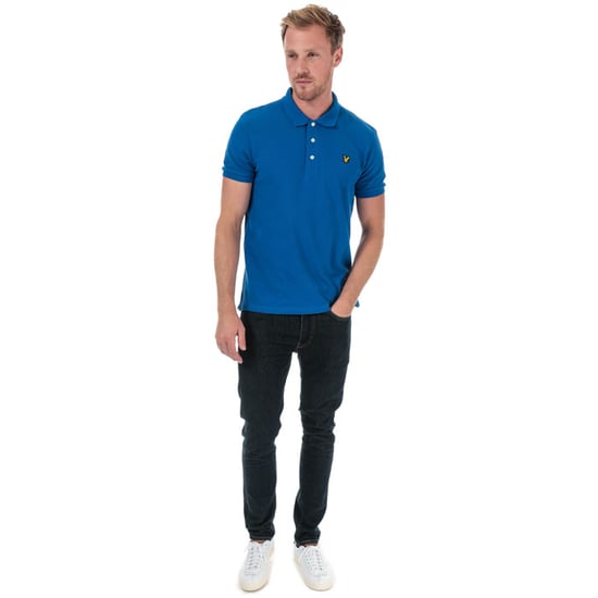 Camisa Polo Sólida para Hombre Lyle And Scott en Azul - Image 3