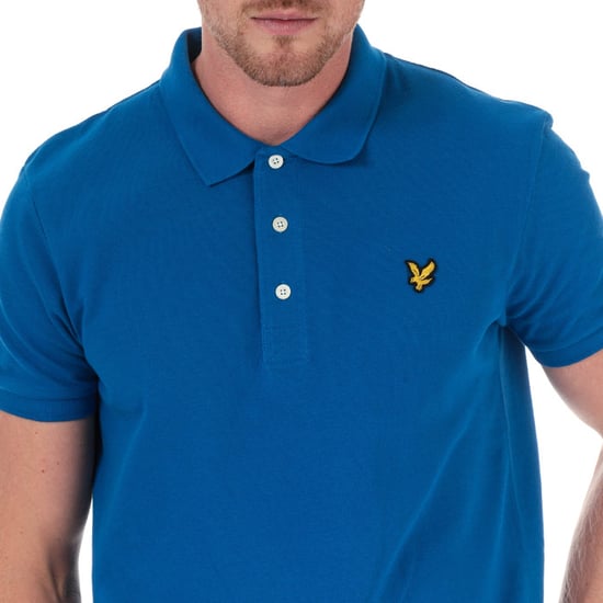 Camisa Polo Sólida para Hombre Lyle And Scott en Azul - Image 4