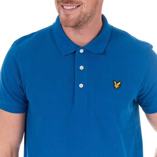 Camisa Polo Sólida para Hombre Lyle And Scott en Azul - Image 6