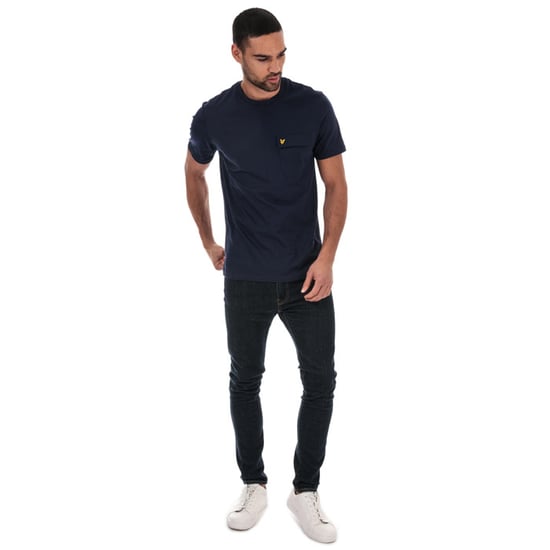 Lyle & Scott camiseta azul con bolsillo de nailon - Image 3