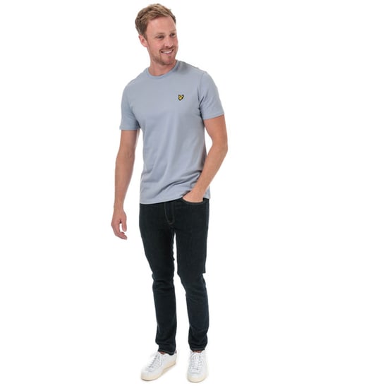 Men's Lyle And Scott Plain T-Shirt in Light Blue - Image 3