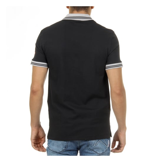 Ufford & Suffolk Polo Club Mens Polo Short Sleeves Black ENIGMA