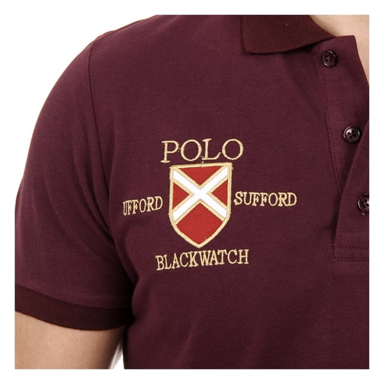 Ufford & Suffolk Polo Club Mens Polo Short Sleeves US007 BORDEAUX