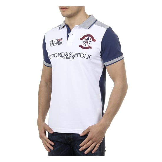 Ufford & Suffolk Polo Club Mens Polo Short Sleeves US001 WHITE