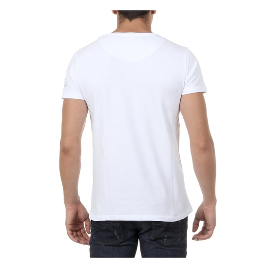 Ufford & Suffolk Polo Club Mens T-Shirt Short Sleeves Round Neck US028 WHITE