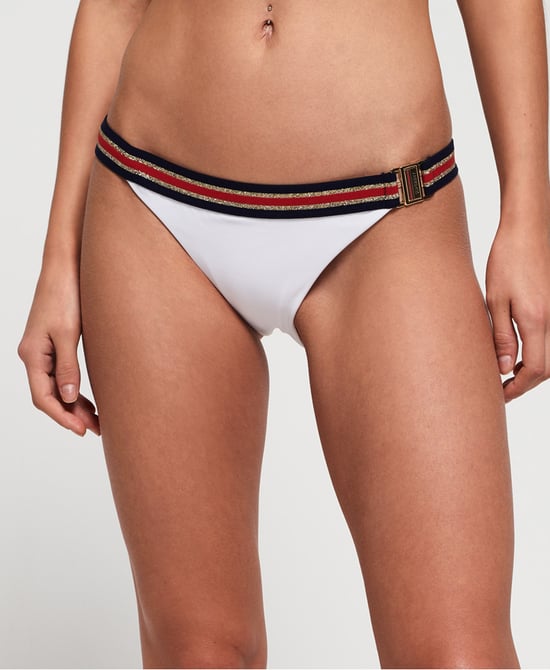 Superdry Crest Logo Fixed Tri Bikini Bottom