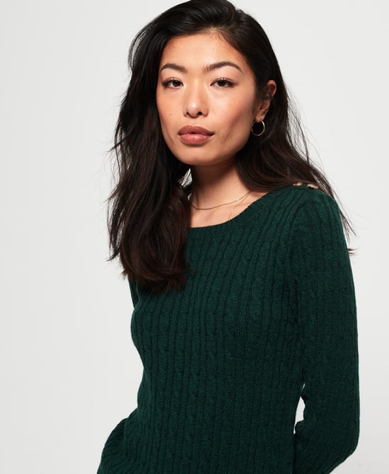 Superdry Croyde Cable Knit Jumper - Image 5