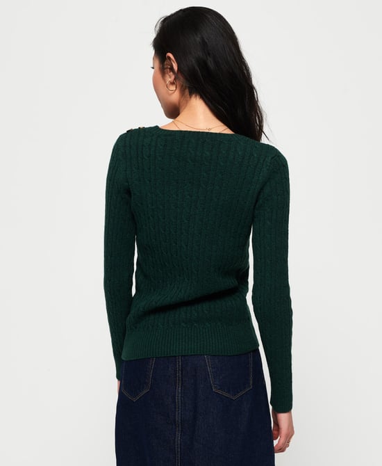 Superdry Croyde Cable Knit Jumper - Image 4