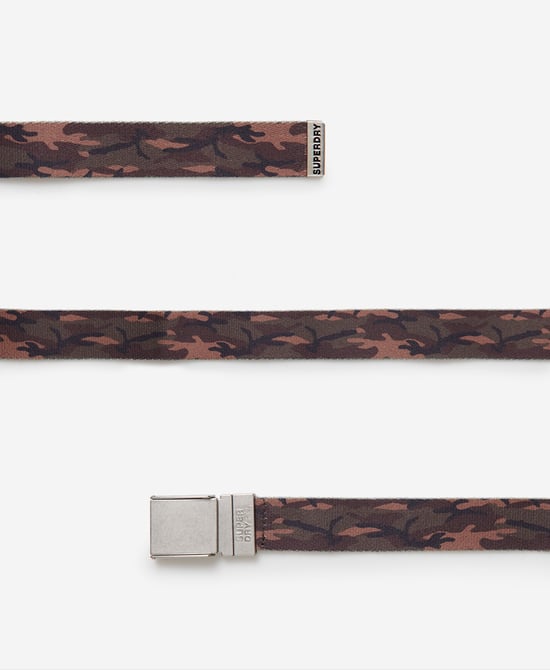 Superdry Reversible Printed Canvas Belt