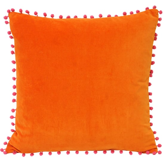 Pompon de Terciopelo 45X45 Pcu Org/Fucsia - Image 1