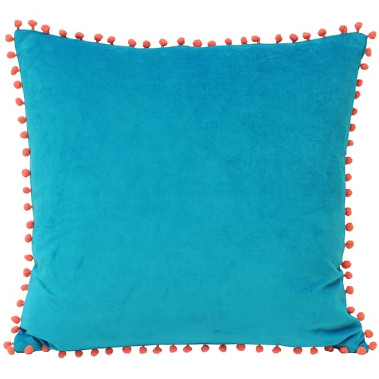 Pompón de Terciopelo 45X45 Pcu Verde Azulado/Cor - Image 1