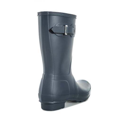 Women's Hunter Original Short Wellington Boots in Navy - Image 3