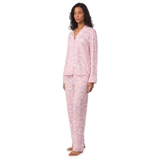 DKNY Conjunto de pijama de manga larga con estampado rosa - Image 3