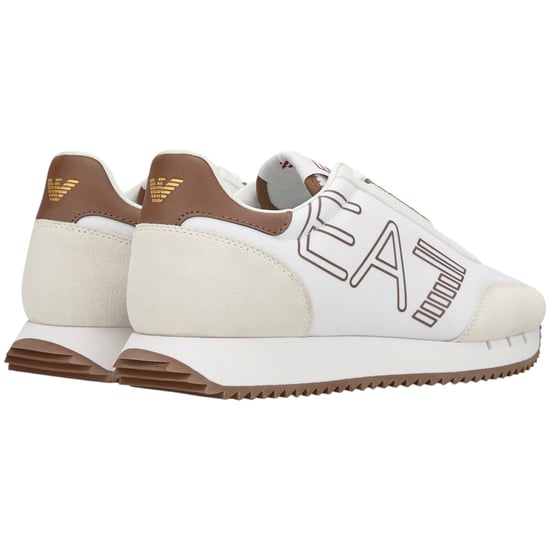 EA7 Emporio Armani Zapatillas de hombre con logo estampado, cómodas, estilo clásico, con cordones - Image 4
