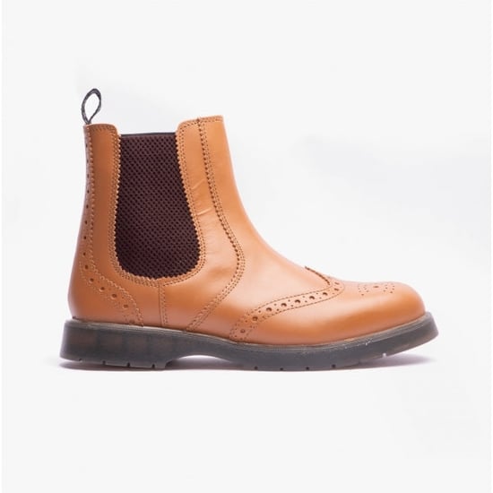 Grafters Runcorn Brogue Chelsea Boots Mens - Image 1