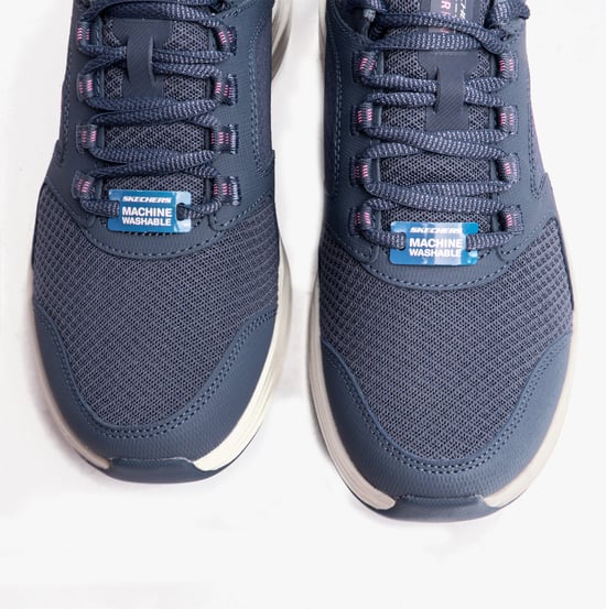 Skechers Vapor Foam Textile Women's Slate/Pink Trainers - Image 5