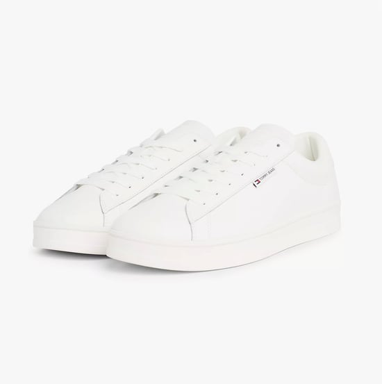 Zapatillas bajas de cuero TJM para hombre Ecru - Image 6