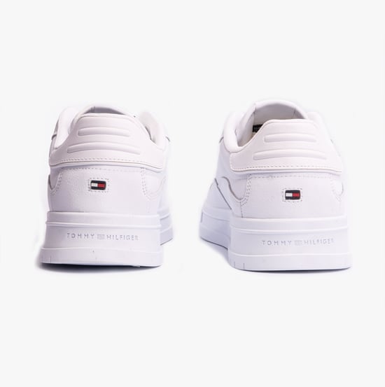 Zapatillas de cuero rayadas SUPERCUP para hombre blancas - Image 5