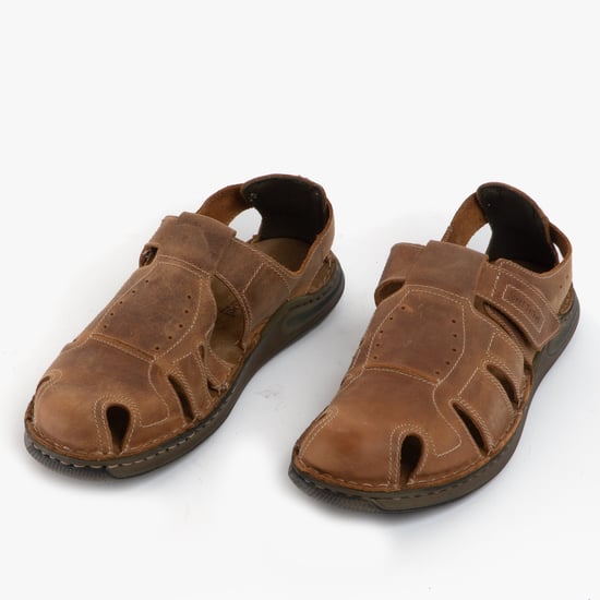 SANDALIAS DE CUERO PARA HOMBRE MAVERICK 01 COLOR CASTAÑO - Image 1