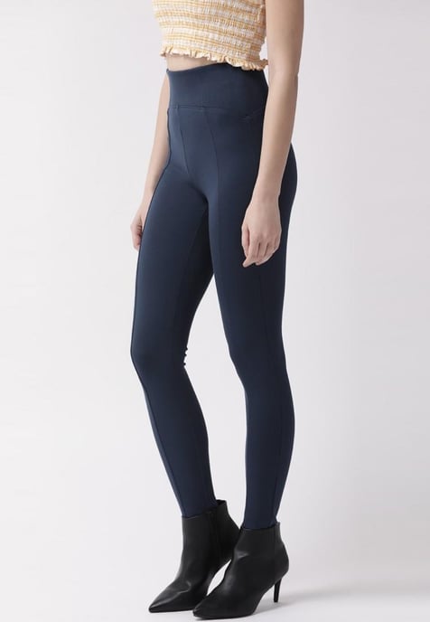 M&S Magic Mallas de cintura alta con control de abdomen en azul marino - Image 3