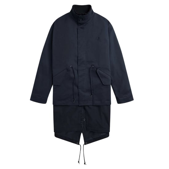 Chaqueta azul marino sombreada de doble capa de Fred Perry - Image 1