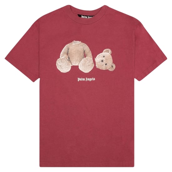 Palm Angels Kill The Bear camiseta borgoña con logo - Image 1