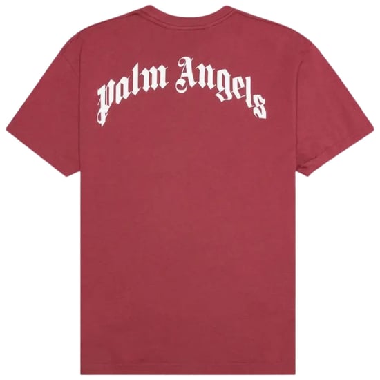 Palm Angels Kill The Bear camiseta borgoña con logo - Image 2