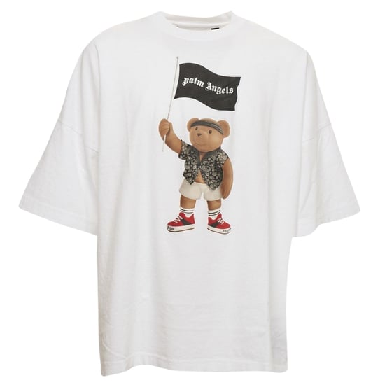 Palm Angels Pirate Bear camiseta blanca holgada - Image 1