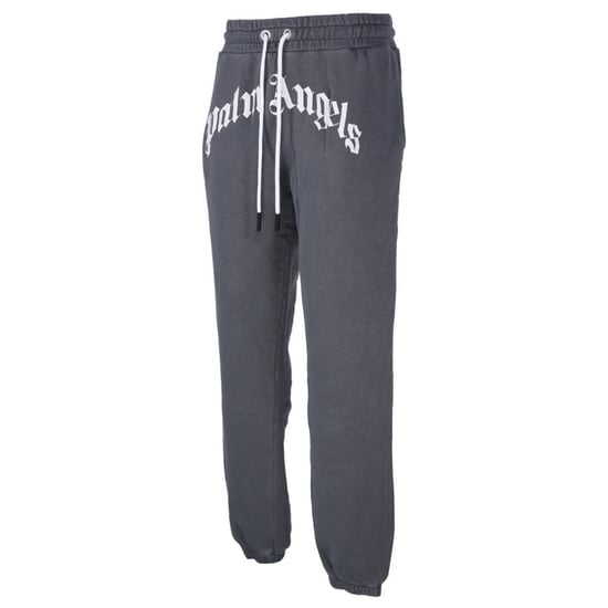 Palm Angels GD pantalones deportivos negros desgastados con logo curvado - Image 3