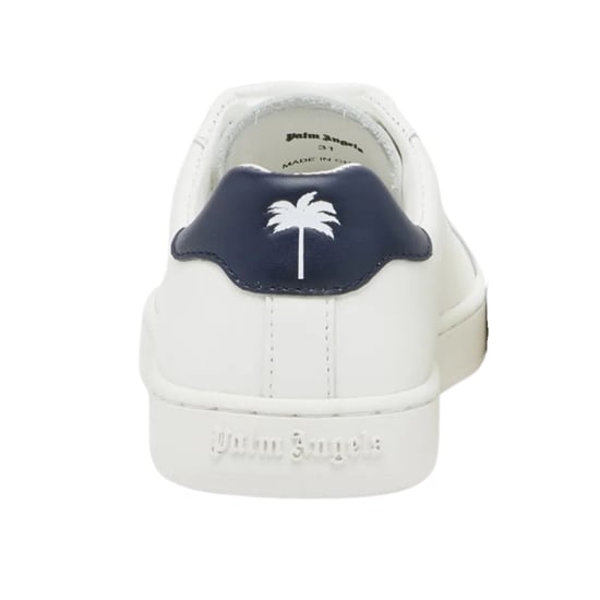 Palm Angels Palm 1 Zapatilla blanca con tacón azul marino - Image 3