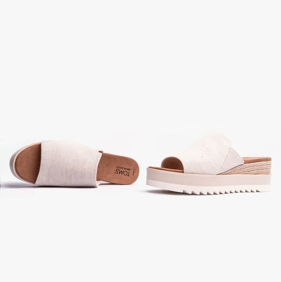 TOMS Diana Mule Nylon Women's Natural Wedges - Image 6